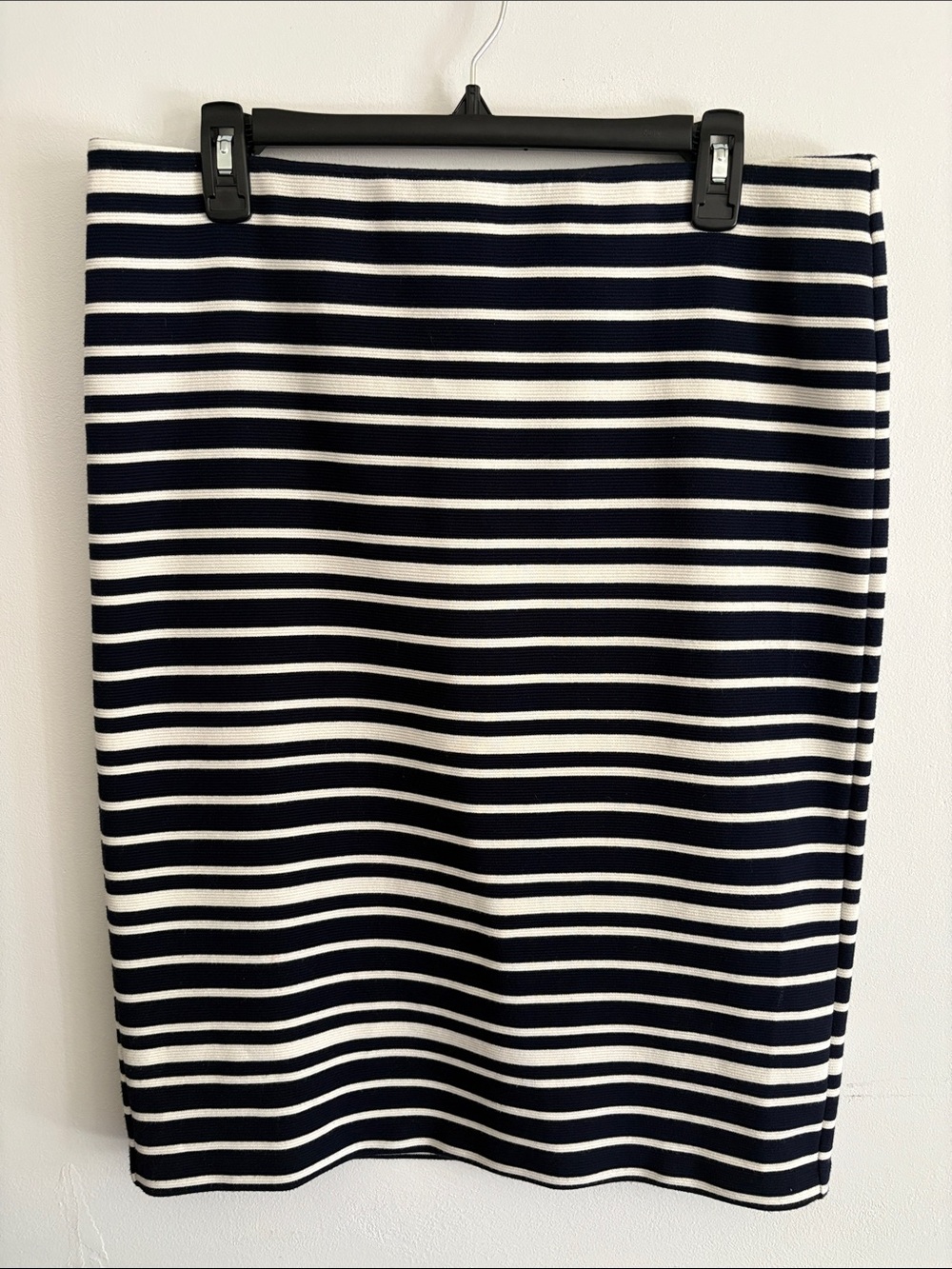 Loft Classic Navy and White Striped Pencil Women’s Skirt